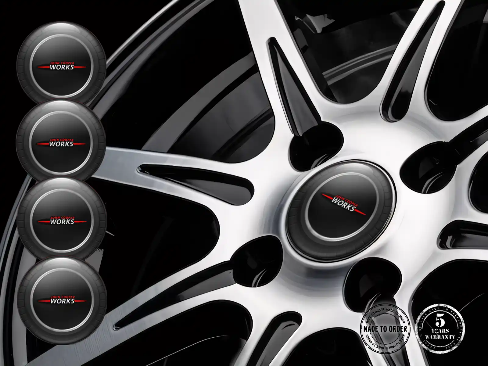 Mini Cooper Style Bombé Emblèmes Racing Personnalisés
